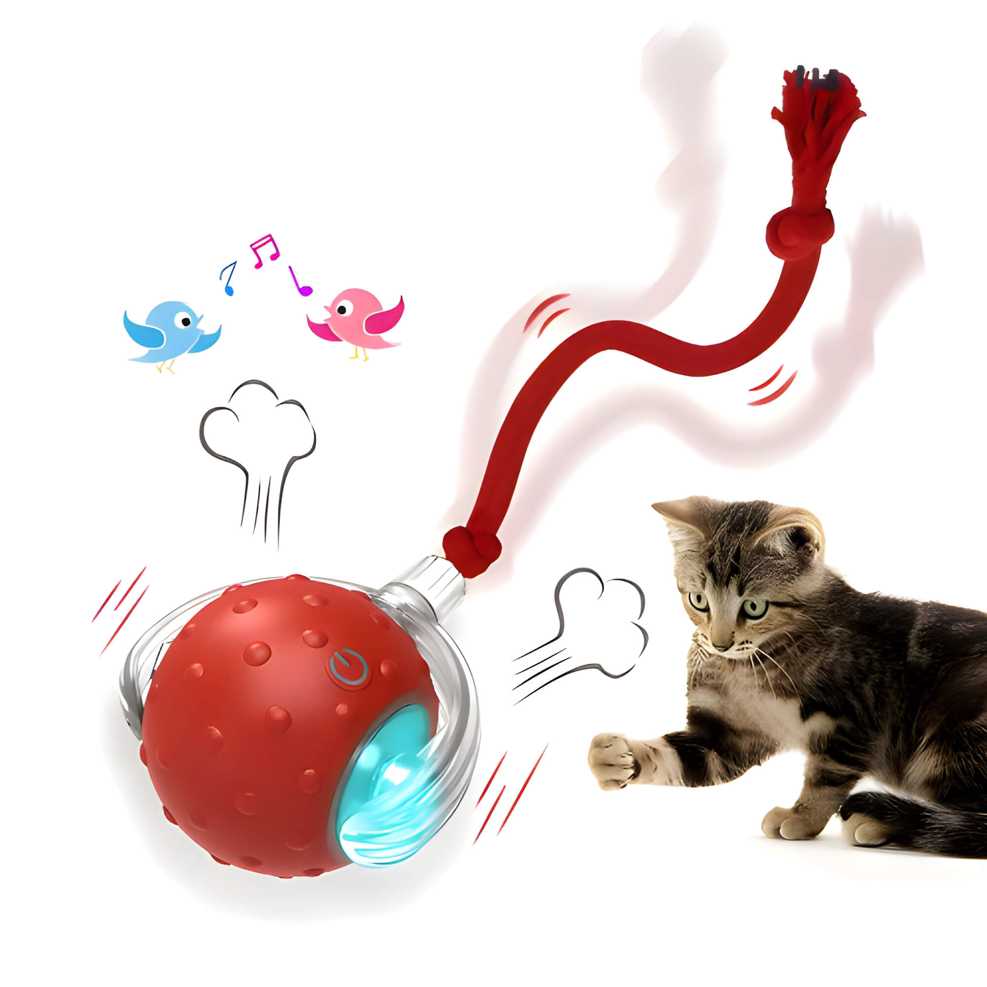 Pelota Divertida para Gatos Rebote y Persecución