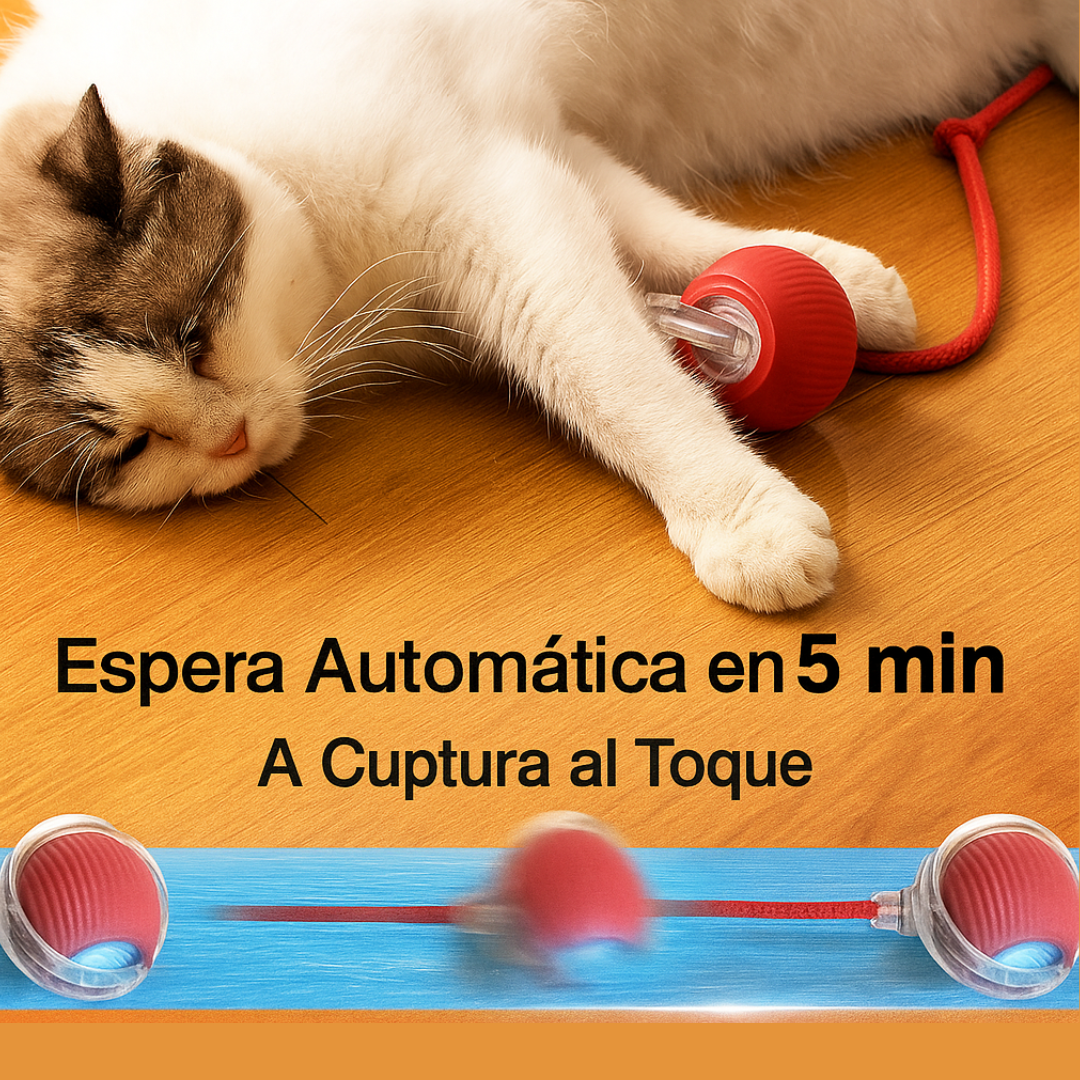 Bola Inteligente 360° para Gatos y Perros