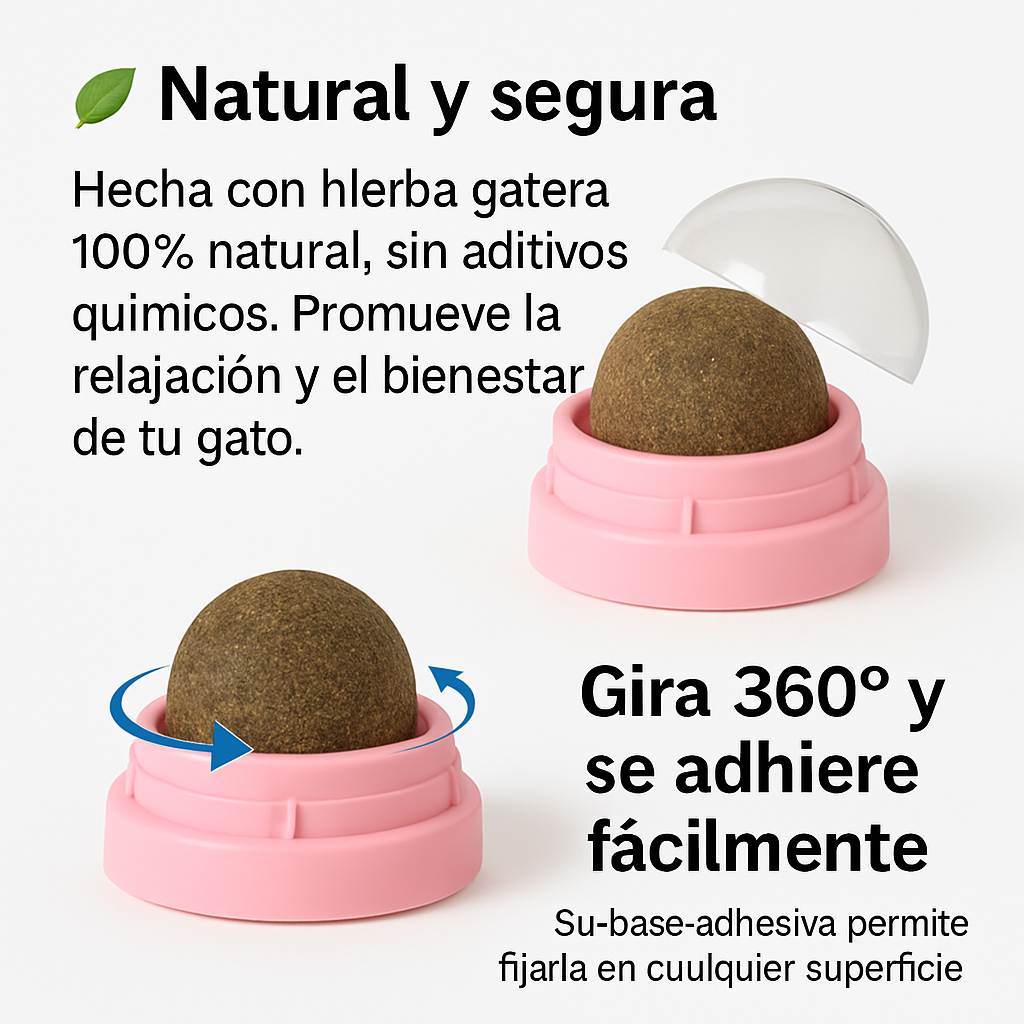 Bola de Hierba Gatera Giratoria
