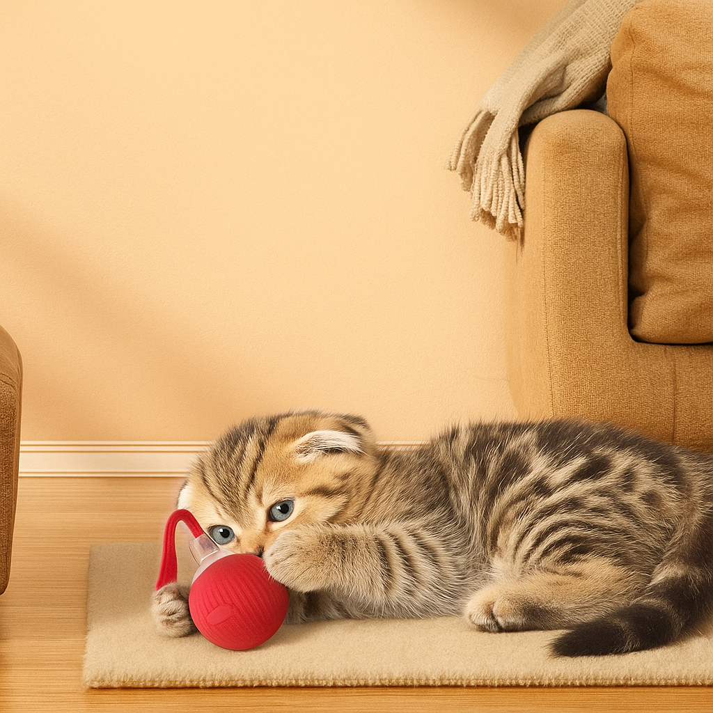 Bola Inteligente 360° para Gatos y Perros