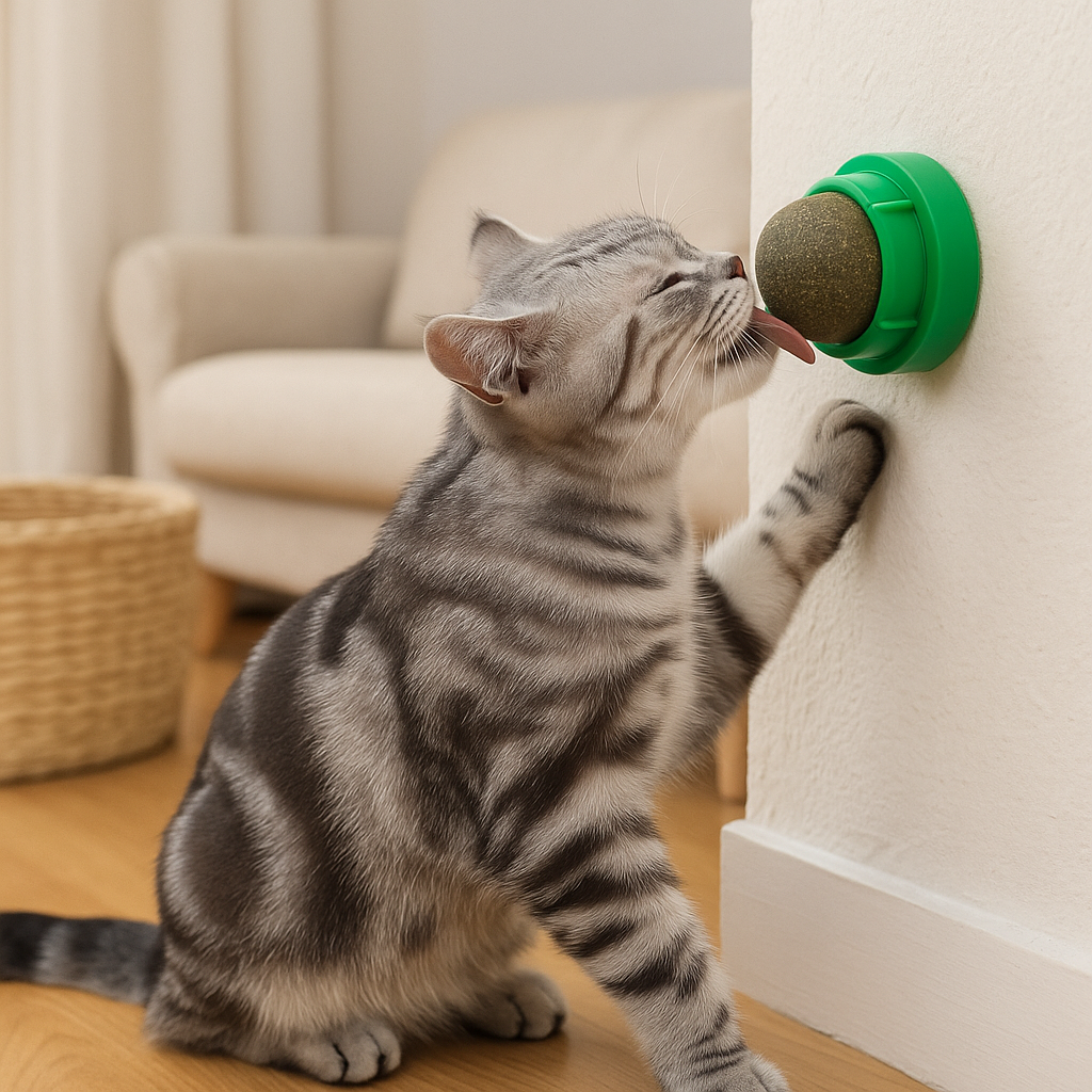 Bola de Hierba Gatera Giratoria