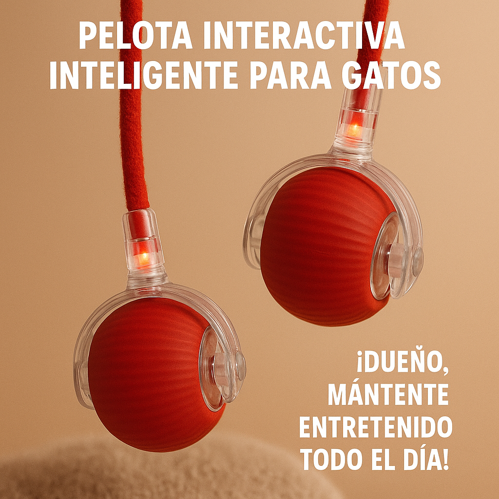Bola Inteligente 360° para Gatos y Perros
