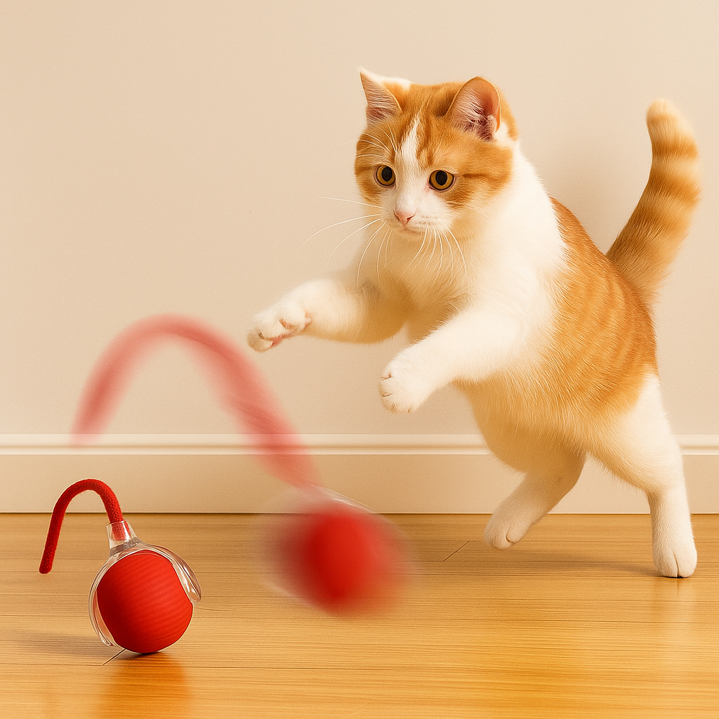 Bola Inteligente 360° para Gatos y Perros