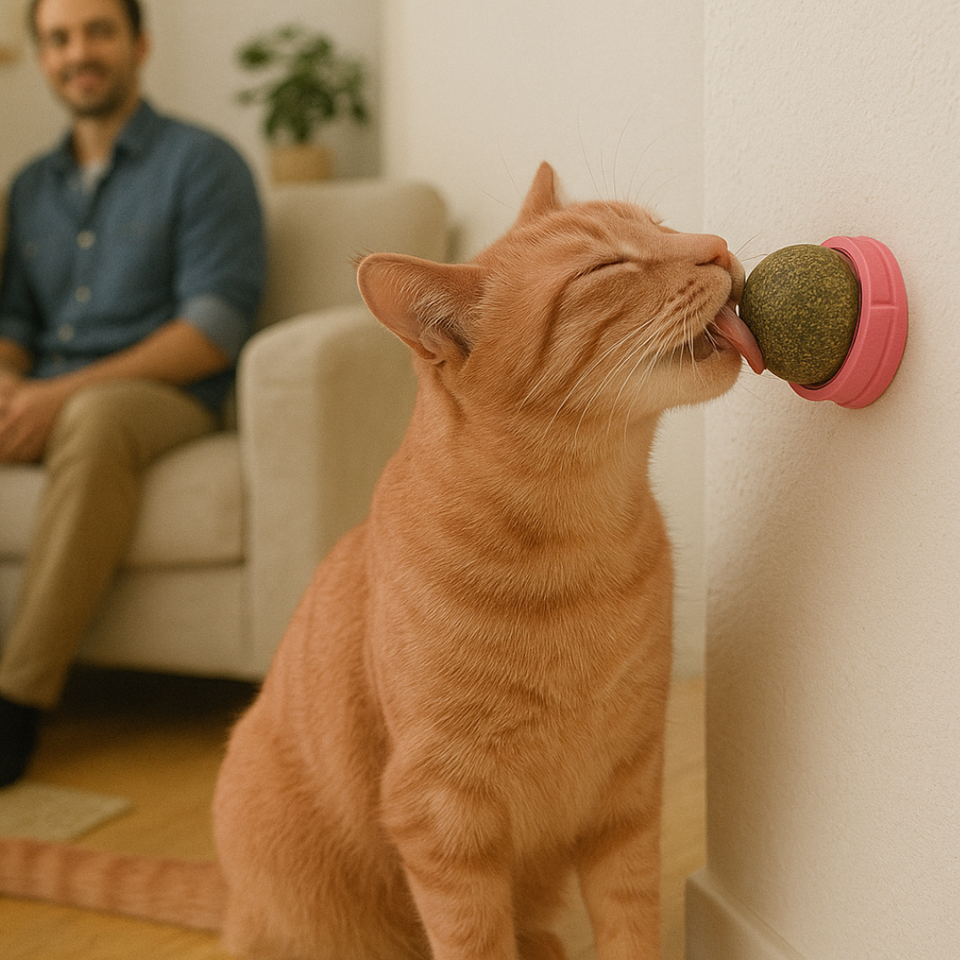 Bola de Hierba Gatera Giratoria