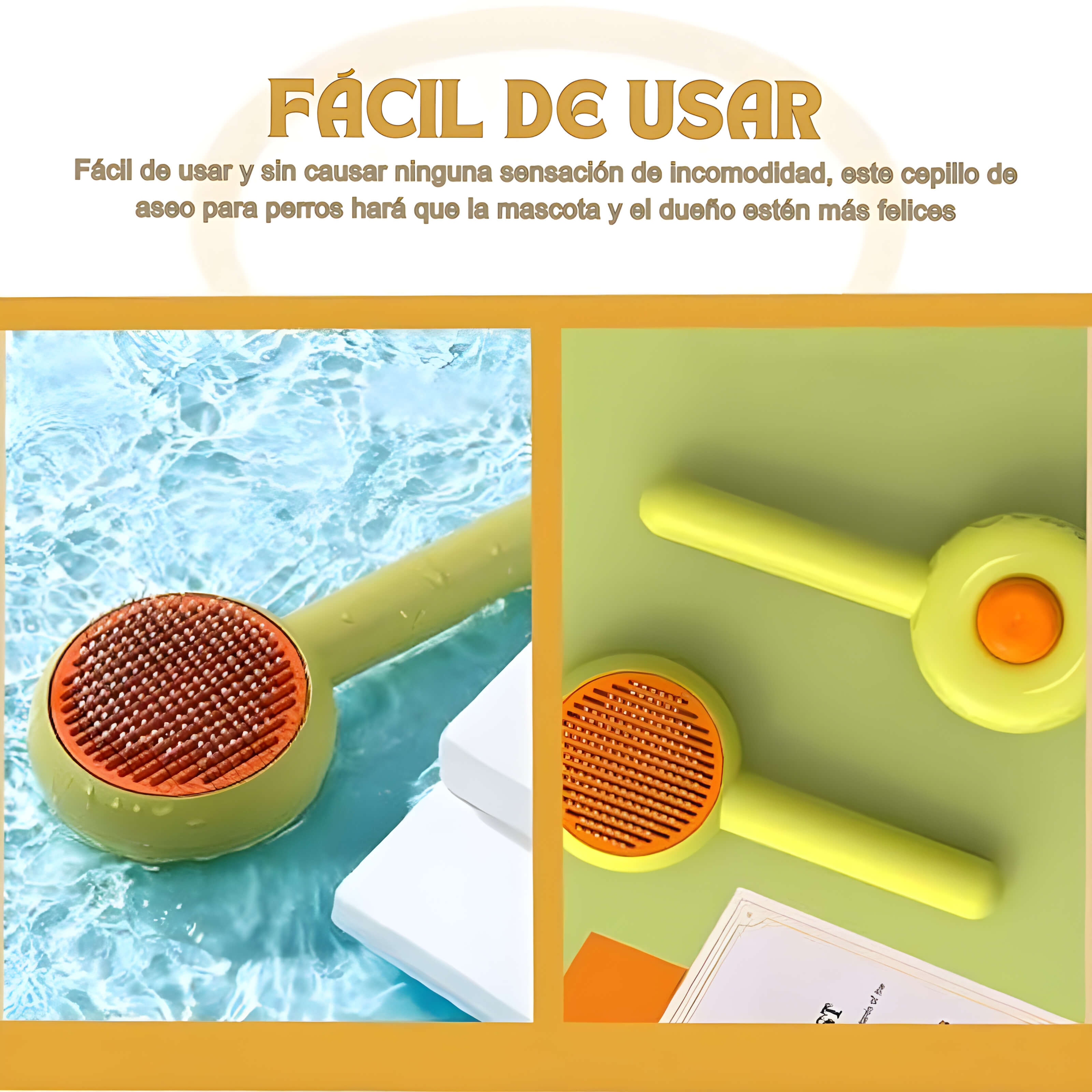 Cepillo Removedor de Pelo para Mascotas para Gatos y Perros